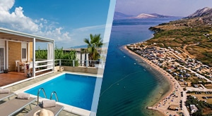 Terra Park SpiritoS, PAG: 2 noćenja u KUĆICI Sylva ili Sylva S BAZENOM za 4 osobe i dijete. Uživajte UZ PLAŽU, miris soli i pogled na VELEBIT u srcu Kolana - sve za vrhunski POČETAK LJETA!