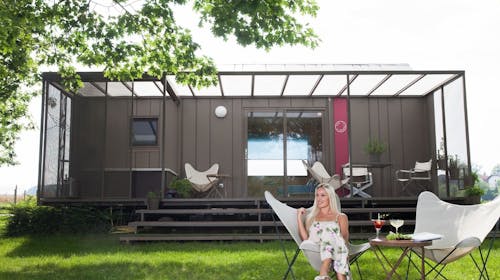 Magnolia House by the river - Last minute odmor na rijeci Kupi - Mobilna kućica BB2, Gradac, Slovenija - 360 EUR - 3x noćenje u opremljenim mobilnim kućicama "Magnolia BB2" za 2 osobe, Posteljinu i ručnike